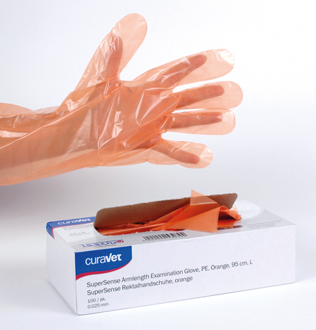 CURAVET SuperSense Examination Glove, Orange, – Fioniavet
